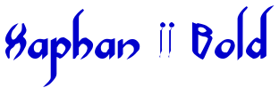 Xaphan II Bold フォント